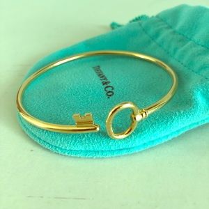 Tiffany Keys Wire Bracelet 18k gold